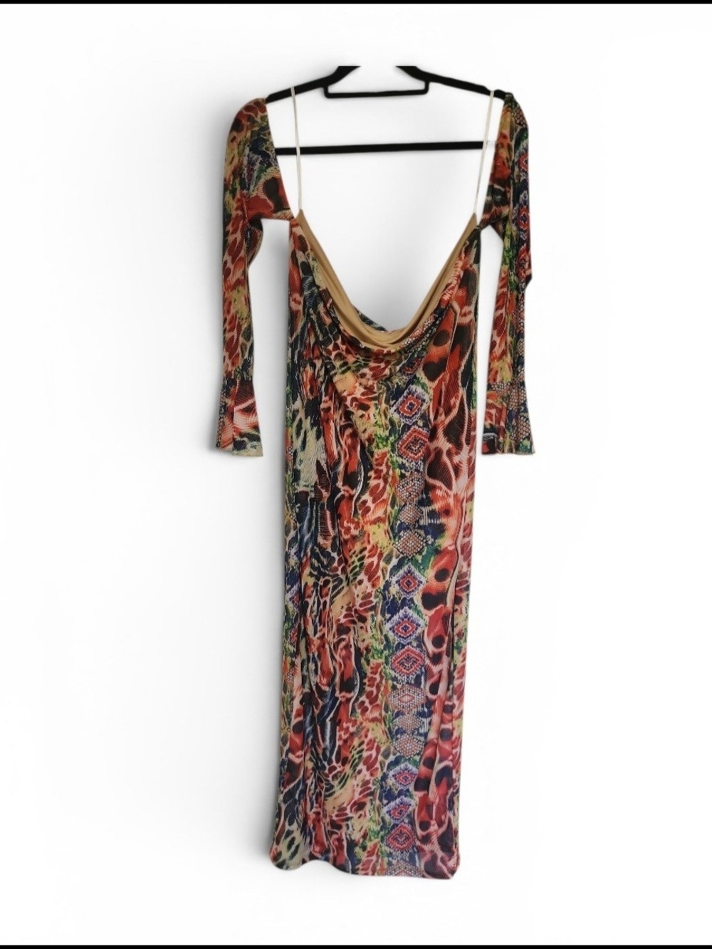 SHEIN Multi-Color Printed Long Dress